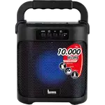 CAJA AMPLIFICADA CON BATERIA 4 PULG., 10.000W PMOP, CON BATERIA, REPRODUCTOR ANALOGICO DIGITAL, ENTRADA 3.5MM, LUZ LED RGB - Miniatura 1