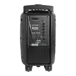 CAJA AMPLIFICADA CON BATERIA 10 PULG., 90.000W PMOP, BT, USB, MICRO SD, INCLUYE UN MICROFONO VHF - Miniatura 2
