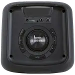 CAJA AMPLIFICADA CON BATERIA 2X8 PULG., 60.000W PMOP, REPRODUCTOR ANALOGICO DIGITAL,ENTRAJA JACK 1/4, 3.5MM, BASS & TREBLE, LUZ LED RGB, INCLUYE UN MICROFONO - Miniatura 2