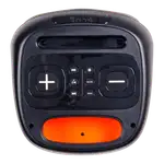 CAJA AMPL. CON BATERIA 6.5 PULG., 50.000W PMOP, REPRODUCTOR ANALOGICO DIGITAL, ENTRAJA JACK 1/4, 3.5MM, BASS & TREBLE, LUZ LED RGB, INCLUYE UN MICROFONO - Miniatura 2