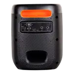 CAJA AMPL. CON BATERIA 6.5 PULG., 50.000W PMOP, REPRODUCTOR ANALOGICO DIGITAL, ENTRAJA JACK 1/4, 3.5MM, BASS & TREBLE, LUZ LED RGB, INCLUYE UN MICROFONO - Miniatura 3