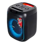 CAJA AMPL. CON BATERIA 6.5 PULG., 50.000W PMOP, REPRODUCTOR ANALOGICO DIGITAL, ENTRAJA JACK 1/4, 3.5MM, BASS & TREBLE, LUZ LED RGB, INCLUYE UN MICROFONO - Miniatura 4