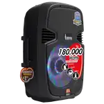 CAJA AMPLIFICADA 15 PULG., 180.000W PMOP,  1 MIC 1/4 Y XLR, BASS & TREBLE, ENTRADA  XLR, RCA, SALIDA XLRS Y SPEAKON INCLUYE MICROFONO Y PEDESTAL - Miniatura 5