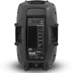 CAJA AMPLIFICADA 15 PULG., 150.000W PMOP, 2 MIC 1/4 Y XLR, EQ 5 BANDAS, ENTRADA  XLR, RCA, SALIDA XLRS Y SPEAKON INCLUYE MICROFONO Y PEDESTAL - Miniatura 2