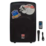 CAJA AMPLIFICADA 10 PULG., 200W RMS, 1 MIC 1/4 Y XLR, BASS & TREBLE, ENTRADA DE LINEA 3.5, XLR, RCA, SALIDA XLRS - Miniatura 5