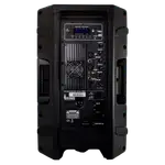 CAJA AMPLIFICADA 12 PULG., 250W RMS, 1 MIC 1/4 Y XLR, BASS & TREBLE, ENTRADA  XLR, RCA, SALIDA XLRS Y SPEAKON INCLUYE MICROFONO - Miniatura 2