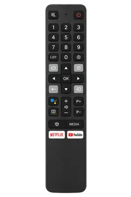 CONTROL REMOTO TELEVISOR TCL SMART TV, BOTONES DE ACCESO RAPIDO NETFLIX, YOUTUBE