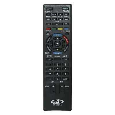 CONTROL REMOTO PARA TV LCD/LED SONY, NEGRO