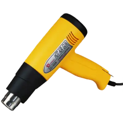 PISTOLA DE CALOR, 800-1500 WATTS, 110V-130V, AMARILLO