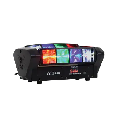 LUZ MINI SPIDER LED, RGBW, 8LEDX3W, DMX512