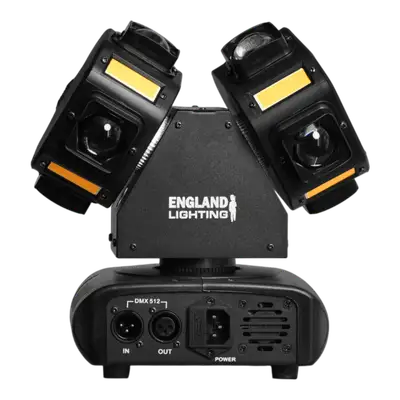 LUZ ROBOTICA HEXAGONAL CON LASER Y FLASH, RGB/RG/STROBO, 8LEDX10W ESTROBOSCOPICAS/1X100MW/1X30W, DMX-512