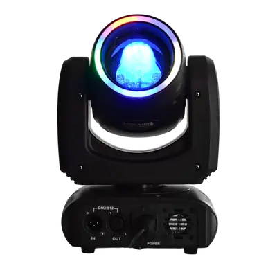 LUZ ROBOTICA LED, RGB, 150W, 4 EN 1, 24 LMAMPARAS 5050 DE 0.2W, DMX-512 15CH