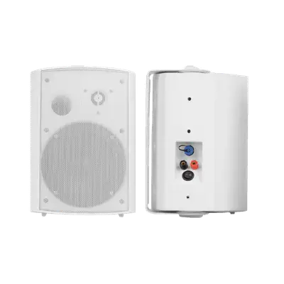 PARLANTES AMBIENTALES, ACTIVO Y PASIVO DE PARED, 5 PULG., NEGRO, 30W+30W, BT, 89 DB, 8 OHM