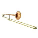 TROMBON TENOR DE VARA, ACABADO DORADO LAQUEADO, INCLUYE BOQUILLA Y ESTUCHE - Miniatura 1