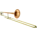 TROMBON TENOR DE VARA, ACABADO DORADO LAQUEADO, INCLUYE BOQUILLA Y ESTUCHE - Miniatura 2