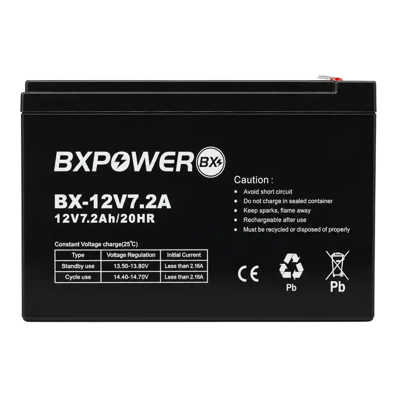 BATERIA SECA RECARGABLE 12V-7.2AH, ACIDO-PLOMO - Imagen 1