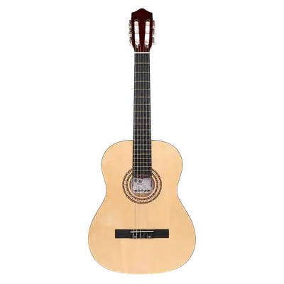 GUITARRA ELECTROCLASICA 39", COLOR NATURAL, INCLUYE BOLSO, SET DE CUERDAS, CORREA, AFINADOR, CABLE CON CONECTORES