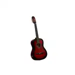 GUITARRA ELECTROCLASICA 39", COLOR ROJO, INCLUYE  BOLSO, SET DE CUERDAS, CORREA, AFINADOR, CABLE CON CONECTORES - Miniatura 4