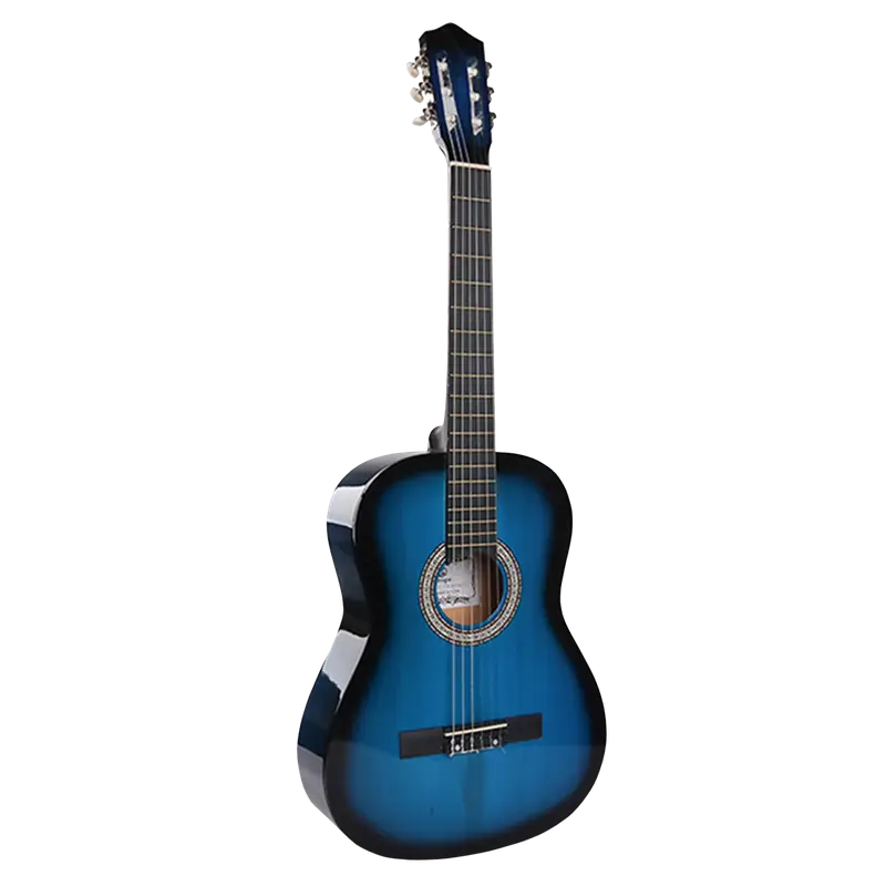 GUITARRA CLASICA 39" COLOR AZUL, INCLUYE BOLSO Y CUERDAS DE RESPUESTO - Imagen 1