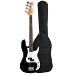 BAJO ELECTRICO 4 CUERDAS, TIPO PRECISION BASS COLOR NEGRO, INCLUYE BOLSO, CUERDAS DE REPUESTO - Miniatura 2