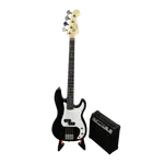 COMBO BAJO ELECTRICO 4 CUERDAS, TIPO PRECISION BASS COLOR AMARILLO, INCLUYE BOLSO, CUERDAS DE REPUESTO, CABLE, CORREA, AFINADOR, SOPORTE Y AMPLIFICADOR 15W - Miniatura 2