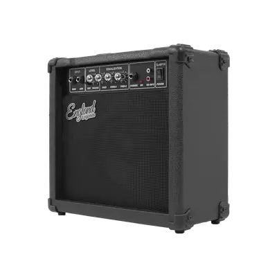 AMPLIFICADOR PARA GUITARRA ELECTRICA DE 15W, EQ BASS Y TREBLE, EFECTO DE DRIVE, ENTRADA JACK 6.3 MM, ENTRADA DE AUDIFONOS