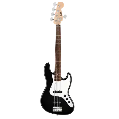 BAJO ELECTRICO 5 CUERDAS TIPO JAZZ BASS COLOR AMARILLO, INCLUYE BOLSO, CUERDAS DE REPUESTO, CABLE, CORREA, FINADOR Y SOPORTE