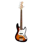 BAJO ELECTRICO 5 CUERDAS TIPO JAZZ BASS COLOR AMARILLO, INCLUYE BOLSO, CUERDAS DE REPUESTO, CABLE, CORREA, FINADOR Y SOPORTE - Miniatura 1