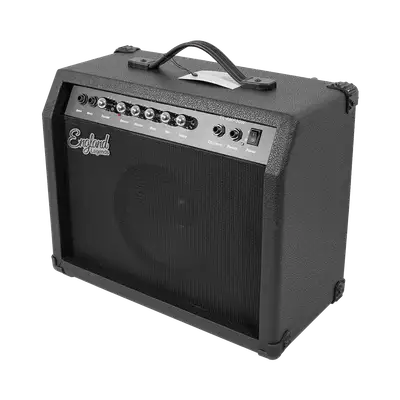 AMPLIFICADOR PARA GUITARRA ELECTRICA DE 30W, EQ BASS, MEDIO Y TREBLE, EFECTO DE DRIVE, 2 ENTRADAS JACK 6.3 MM, ENTRADA AUX Y AUDIFONOS