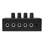 AMPLIFICADOR PARA AUDIFONO DE 4 CANALES, SALIDAS ESTEREOS, ENTRADA CONECTOR XLP/TRS DE ¼" CON MECANISMO DEBLOQUEO, LED DE ENCENDIDO - Miniatura 2