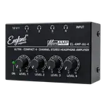 AMPLIFICADOR PARA AUDIFONO DE 4 CANALES, SALIDAS ESTEREOS, ENTRADA CONECTOR XLP/TRS DE ¼" CON MECANISMO DEBLOQUEO, LED DE ENCENDIDO - Miniatura 3