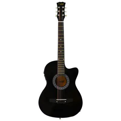 GUITARRA ELECTROACUSTCA 38", COLOR NEGRO, INCLUYE PREAMP 7545R, BOLSO, SET DE CUERDAS, CORREA, AFINADOR, CABLE