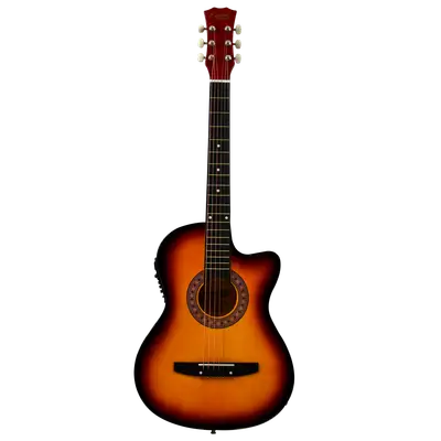 GUITARRA ELECTROACUSTCA 38", COLOR AMARILLA, INCLUYE PREAMP 7545R, BOLSO, SET DE CUERDAS, CORREA, AFINADOR, CABLE