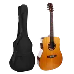 GUITARRA ACUSTICA 41" COLOR NATURAL, TAPA Y FONDO ABETO MACIZO, LATERALES  EBANO, DIAPASON DE PALISANDRO - Miniatura 1