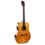GUITARRA ACUSTICA 41" COLOR NATURAL, TAPA Y FONDO ABETO MACIZO, LATERALES  EBANO, DIAPASON DE PALISANDRO - Miniatura 2