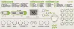 MINI TECL, 32 T, 100 TIMB, 50 RITM, 10 CANC, PANT LCD,  COLOR BLANCO / VERDE - Miniatura 5