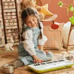 MINI TECL, 32 T, 100 TIMB, 50 RITM, 10 CANC, PANT LCD,  COLOR BLANCO / VERDE - Miniatura 8