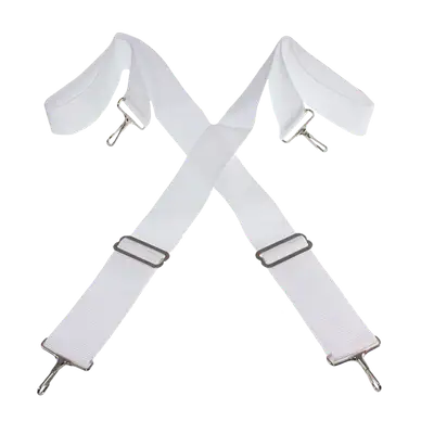 CORREA PARA BOMBO BANDA DE GUERRA, MATERIAL POLIPROPILENO, COLOR BLANCO