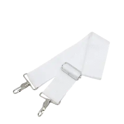 CORREA PARA REDOBLANTE BANDA DE GUERRA, MATERIAL POLIPROPILENO, COLOR BLANCO