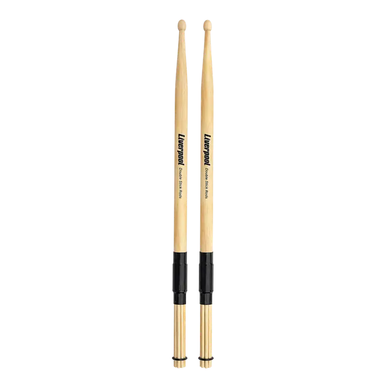 BAQUETA RODS DE DOBLE USO, ESCOBILLA DE MADERA BAMBOO Y PUNTA DE MADERA, 420MM - Imagen 1