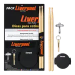 KIT PARA ESTUDIANTES DE PERCUCION, FOLLETO RUDIMENTOS, PAD, BAQUETAS 5A, LLAVERO Y LLAVE DE AFINACIÓN - Miniatura 1