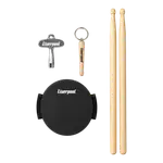 KIT PARA ESTUDIANTES DE PERCUCION, FOLLETO RUDIMENTOS, PAD, BAQUETAS 5A, LLAVERO Y LLAVE DE AFINACIÓN - Miniatura 2