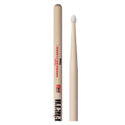 BAQUETA 7AN PUNTA DE NYLON, COLOR NATURAL, 393.7X13.7MM