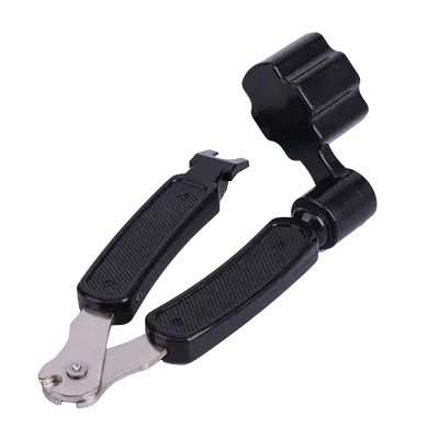ENRROLLADOR Y CORTADOR DE CUERDAS, PLASTICO DE COLOR NEGRO