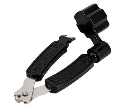 ENRROLLADOR Y CORTADOR DE CUERDAS, PLASTICO DE COLOR NEGRO