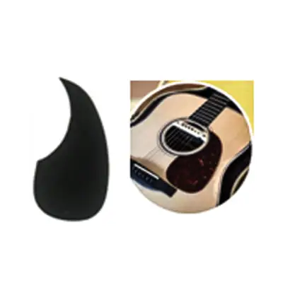 GOLPEADOR EN FORMA DE GOTA PARA GUITARRAS ACUSTICAS O ELECTROACUSTICAS, COLOR NEGRO, MATERIAL NYLON ADHESIVO