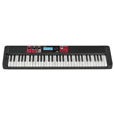 TECL 61 T, 900 TIMB, 243 RITM, 64 DE POLIF, USB A HOST- MIDI, PANT LCD, COLOR NEGRO