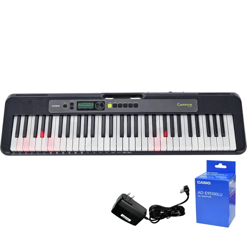 TECL 61 T RETROILUMINADAS, 400 TIMB, 77 RITM, POLIF 48, CONEC APP, USB MIDI, PANT LCD, INCL ADAPT DE CORRIENTE, COLOR NEGRO - Imagen 1