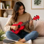 UKELELE SOPRANO 13", COLOR ROJO - Miniatura 3