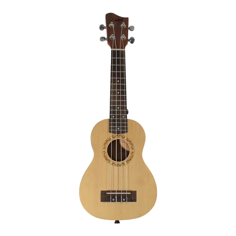 UKELELE SOPRANO 13", COLOR NATURAL, MADERA DE SAPELE, INCLUYE BOLSO Y JUEGO DE CUERDAS AQUILAS DE RESPUESTO - Imagen 1
